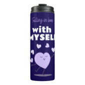 Verliefd worden op mezelf en zelfliefde thermosbeker (Voorkant)