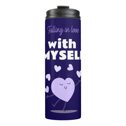 Verliefd worden op mezelf en zelfliefde thermosbeker (Voorkant)