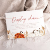 Verliefd worden op Pumpkin Display Shower Bridal Informatiekaartje