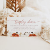Verliefd worden op Pumpkin Display Shower Bridal Informatiekaartje