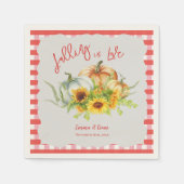 Verliefd worden op Pumpkin Sunflower Fall Wedding Servet (Voorkant)