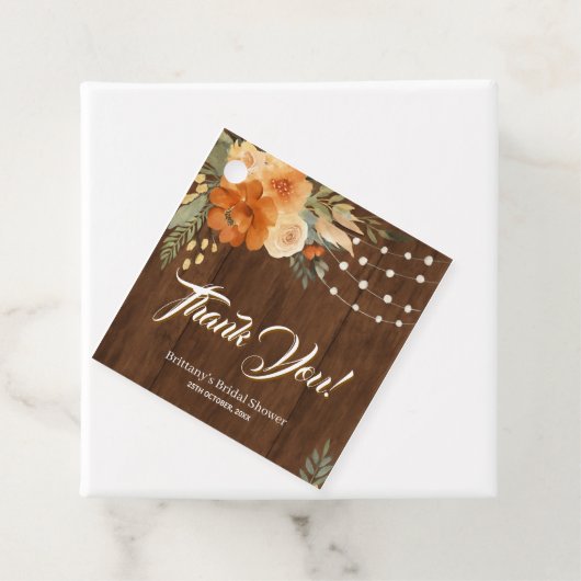 Verliefd worden op Rustic Houten Bruidsdouche Bedankjes Labels (In situ)