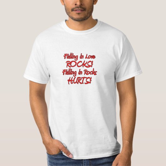 verliefd worden op stenen t-shirt (Voorkant)