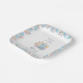 Verliefd worden Pastelblauwe Pompoen Bruiloft Papieren Bordje (Gebogen)