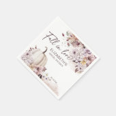 Verliefd worden pastelkleurig blad pompoen bruidsm servet (Hoek)