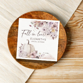 Verliefd worden pastelkleurig gebladerte pompoen b servet