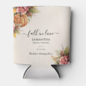 Verliefd worden Pompoen Herfstbladeren Bruidsdiner Blikjeskoeler (Voorkant)