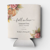 Verliefd worden Pompoen Herfstbladeren Bruidsdiner Blikjeskoeler (Achterkant)