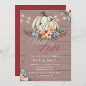 Verliefd Worden Pompoen Uitnodiging (Voorkant / Achterkant)