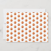 Verliefd worden Pumpkin Foto Geboorte Aankondiging (Achterkant)