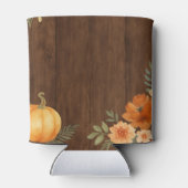 Verliefd worden Rustieke herfstbloemen Bruidsdouch Blikjeskoeler (Achterkant)