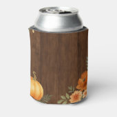 Verliefd worden Rustieke herfstbloemen Bruidsdouch Blikjeskoeler (Blikje Achterkant)