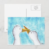 VERLIEFDE EENDEN BRIEFKAART (Voorkant / Achterkant)