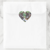 Verliefde ezels hart sticker (Tas)