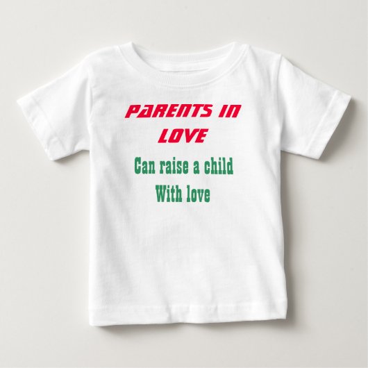 Verliefde ouders baby t-shirts (Voorkant)