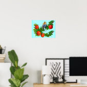 verliefde parkieten poster (Thuiskantoor)