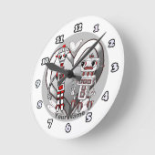 Verliefde robots ronde klok (Hoek)