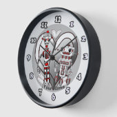 Verliefde robots ronde klok (Hoek)