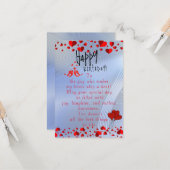 verliefde verjaardag kaart (Voorkant / Achterkant in situ)