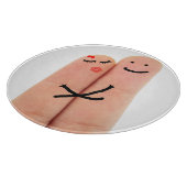 Verliefde vingers snijplank (Hoek)