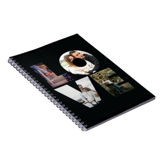 VERLIES - 4 paren/serie fotocollage - zwart Notitieboek (Rechterzijde)