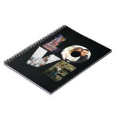 VERLIES - 4 paren/serie fotocollage - zwart Notitieboek (Linkerzijde)