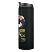 VERLIES - 4 paren/serie fotocollage - zwart Thermosbeker (Geroteerd rechts)