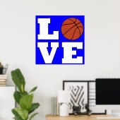 VERLIES Aangepaste Basketball-kleurencartridge Spo Poster (Thuiskantoor)