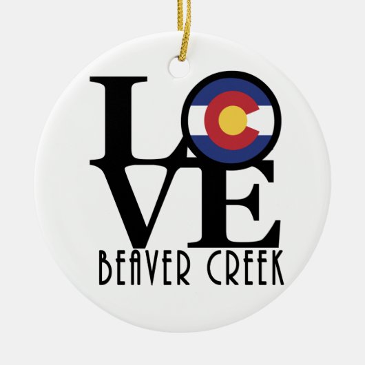VERLIES Beaver Creek CO Keramisch Ornament (Voorkant)