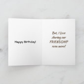 VERLIES ***BIRTHDAYS DELEN*** MET U & VRIENDSHIP KAART (Binnen)