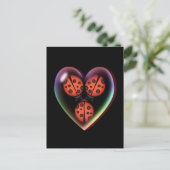 VERLIES BUG & HEART BUBBLE MET SHARON SHARPE BRIEFKAART (Staand voorkant)