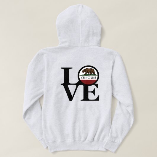 VERLIES Californië (achterafdruk) Hoodie (Design achterkant)