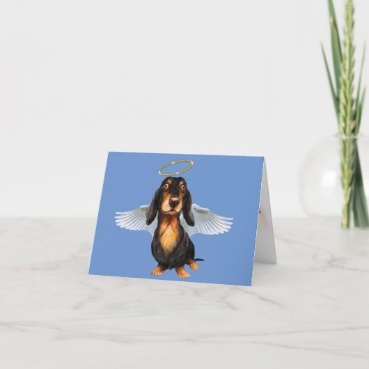 VERLIES DACHSHUND SYMPATHY-KAART KAART (Voorkant)