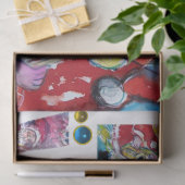 VERLIES DE MUSISCHE XMAS PARTIJ SANTA CLAUS VIOLIN TISSUEPAPIER (Geschenk)