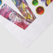 VERLIES DE MUSISCHE XMAS PARTIJ SANTA CLAUS VIOLIN TISSUEPAPIER (Detail)