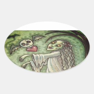 VERLIES DE SICK GIRL ZOMBIE NA HAAR HART, WAAROM OVALE STICKER