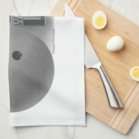 Verlies de vaardigheden van Win Luck Bowling Grey Theedoek (Quarter Fold)