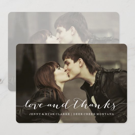 VERLIES EN BEDANKT SCRIPT | BEDANKT DOOR JE FOTO (Voorkant / Achterkant)