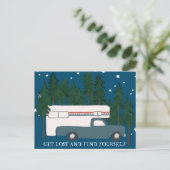 VERLIES EN VIND UW Camping Camper Truck RV Briefkaart (Staand voorkant)