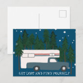 VERLIES EN VIND UW Camping Camper Truck RV Briefkaart (Voorkant / Achterkant)