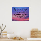 VERLIES GEEFT NIET MAAR HET ZELF poster (Keuken)