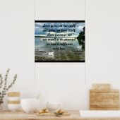 VERLIES GEEFT NIET MAAR HET ZELF poster (Keuken)