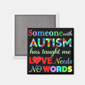 VERLIES GEEN WOORDEN AUTISME MAGNEET (Voorkant / Achterkant)