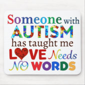 VERLIES GEEN WOORDEN AUTISME MUISMAT (Voorkant)