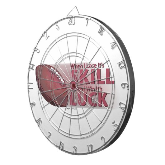 Verlies het Football van de Vaardigheid Win Luck Dartbord (Voorkant Rechts)