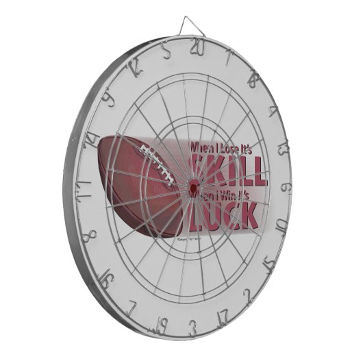 Verlies het Football van de Vaardigheid Win Luck Dartbord (Voorkant Links)