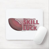 Verlies het Football van de Vaardigheid Win Luck Muismat (Met muis)