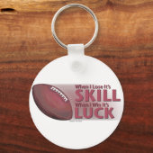 Verlies het Football van de Vaardigheid Win Luck Sleutelhanger (Voorkant)
