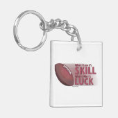 Verlies het Football van de Vaardigheid Win Luck Sleutelhanger (Voorkant Links)