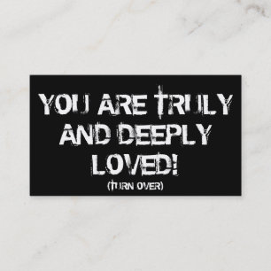 VERLIES HET OP KAARTEN VISITEKAARTJE